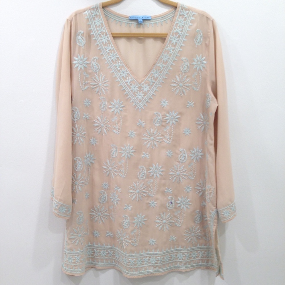 EUC Antonio Melani sheer tunic